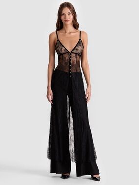 Alice + Olivia Melodie Lace Maxi top